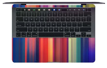 Colourful Straight Lines Pattern - Macbook Skin