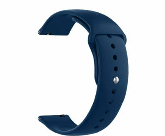 Blue Silicone Click (20mm) Watch Strap/Band for Samsung/OnePlus/Fitbit Smartwatches