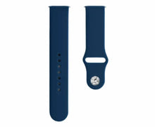 Blue Silicone Click (20mm) Watch Strap/Band for Samsung/OnePlus/Fitbit Smartwatches