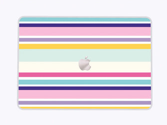 Colourful Lines - Macbook Skin