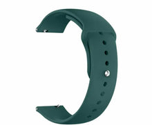 Green Silicone Click (20mm) Watch Strap/Band for Samsung/OnePlus/Fitbit Smartwatches