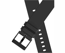 Black Plain Watch Strap/Band (20mm) for Samsung/OnePlus/Fitbit Smartwatches