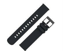 Black Plain Watch Strap/Band (20mm) for Samsung/OnePlus/Fitbit Smartwatches