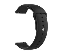 Black Silicone Click (20mm) Watch Strap/Band for Samsung/OnePlus/Fitbit Smartwatches