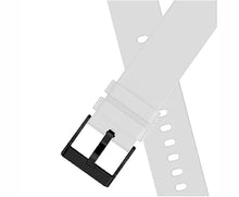 White Plain Watch Strap/Band (20mm) for Samsung/OnePlus/Fitbit Smartwatches