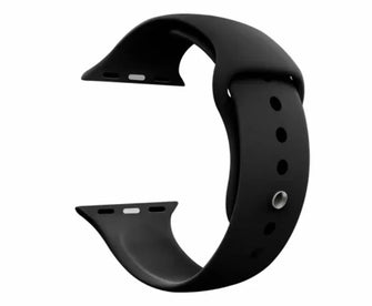 Black Silicone Apple WatchBand (42/44/45/49mm)