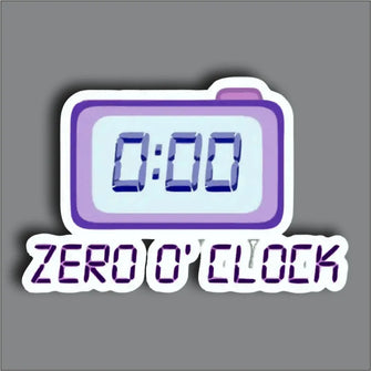 Zero Clock - Sticker