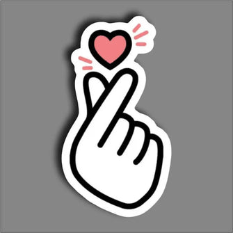 Heart Finger - Sticker