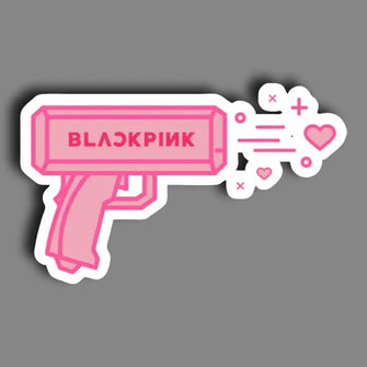 Black Pink Gun - Sticker