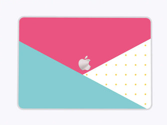 Colourful Shapes - Macbook Skin