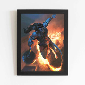  Lord Hanuman - Framed Poster