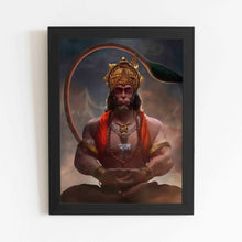 Lord Hanuman Sitting - Framed Poster