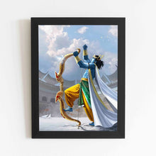 Lord Ram with Shiv Dhanush - Framed Poster