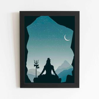 Lord Mahadev - Framed Poster