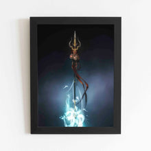  Trishul of Lord Shiv OM- Framed Poster