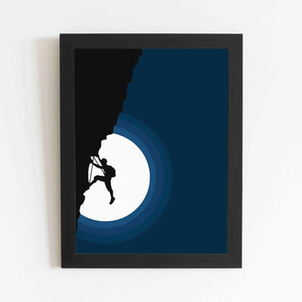 Hill climbing - Framed Poster