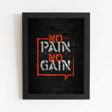 No pain No gain - Framed Poster