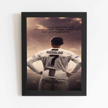 Your Love Makes me Strong Your hate Makes me Unstopapable CR7 - Framed Poster