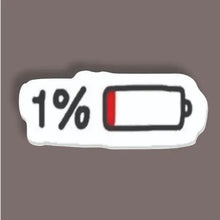 1% Battery - Random Sticker