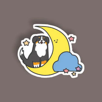 Dogs & Moon - Random Sticker