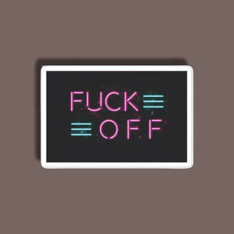 F*** Off - Neon Sticker 