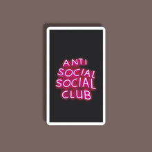 Anti Social Social Club - Neon Sticker 