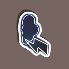 Lightning Clouds - Neon Sticker 