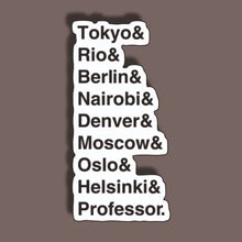 Rio & all names - Heist Sticker